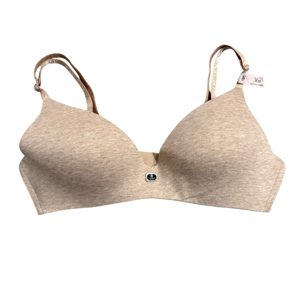 Victoria’s Secret Beige Heathered Wireless T-Shirt Bra